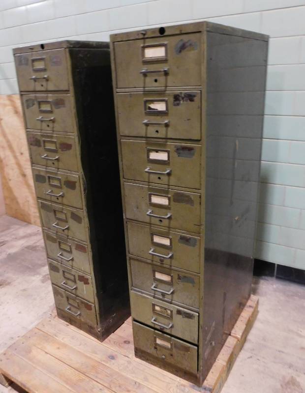 Two Metal Storage Cabinets