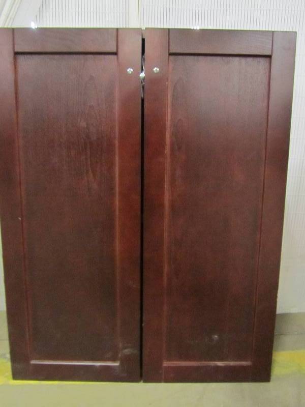 St Paul Sydney 22 In W X 28 In H X 7 5 8 In D Over The Toilet Bathroom Storage Wall Cabinet In Dark Cherry Mn Home Outlet Auctions Burnsville Furniture Area Rug 1 K Bid