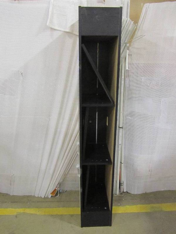 lot 16 image: South Shore  City Life 50-Disk Capacity Wall Mounted Media Console in Black Oak