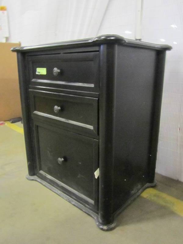 Martha Stewart Living Ingrid Rubbed Black File Cabinet Mn Home