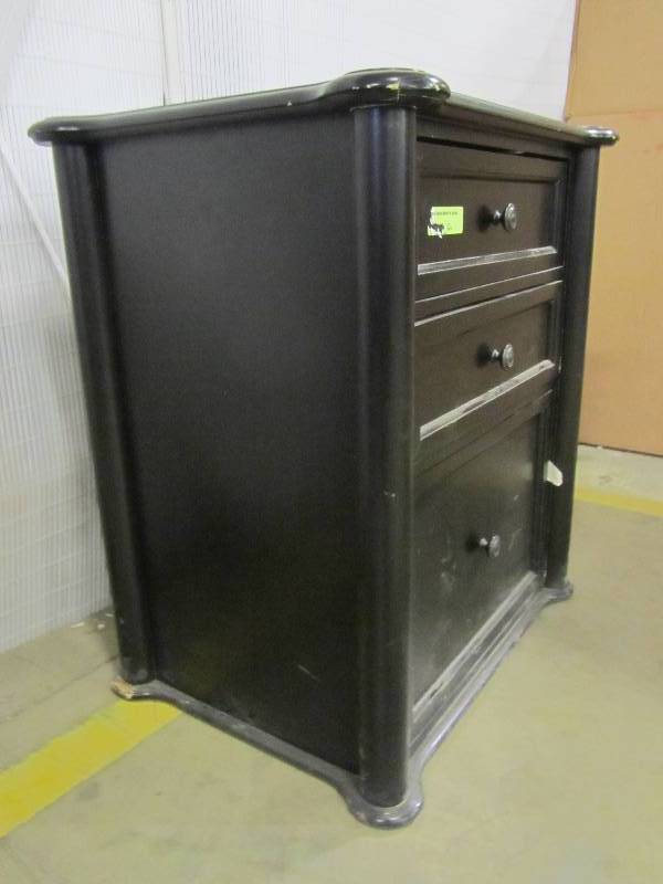 Martha Stewart Living Ingrid Rubbed Black File Cabinet Mn Home