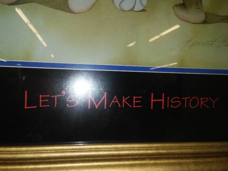 lot 145 image: Mark McGuire, Sammy Sosa, Lets Make History framed print by Kenneth Gatewood