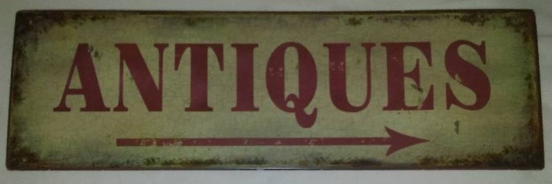 lot 52 image: Antiques Sign