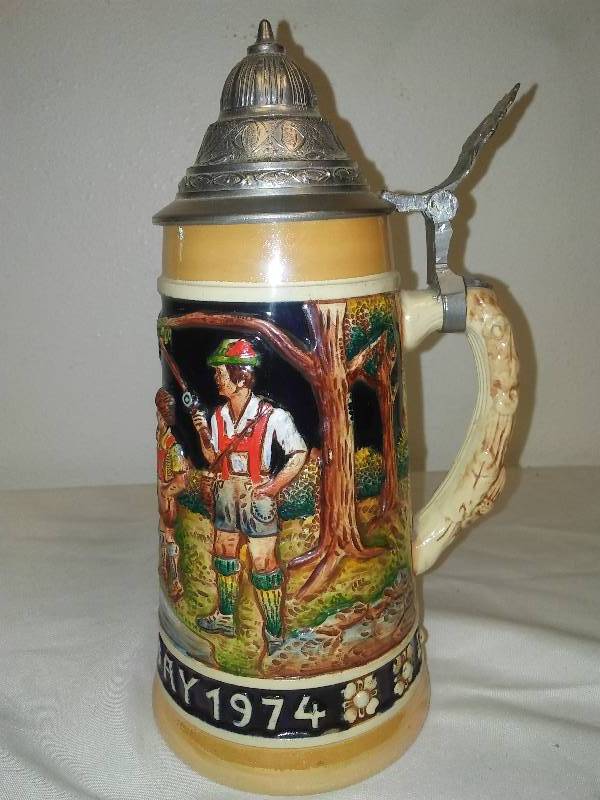 lot 64 image: Beer Stein by Schmid, Bavarian Stein made in Germany