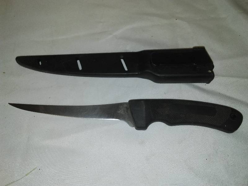 lot 99 image: 6 in. Stainless Filet knife with case