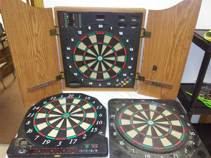 lot 114 image: Electronic Dart Boards, not tested, Abbey Darts, Sportcraft
