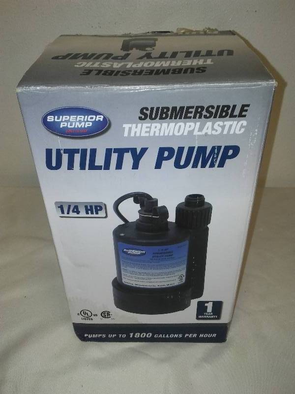 lot 120 image: Superior Pump Submersible,  HP used
