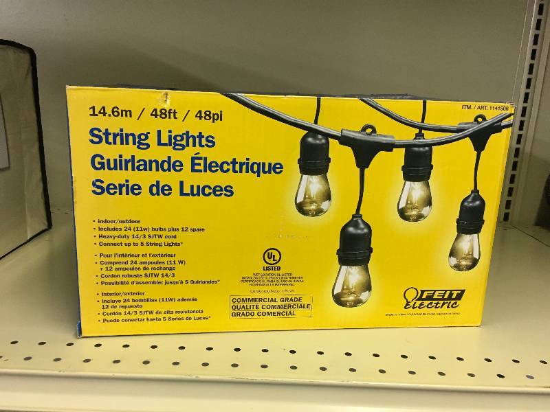 lot 550 image: FEIT 48 INCANDESCENT LIGHT STRING, MSRP $29.99