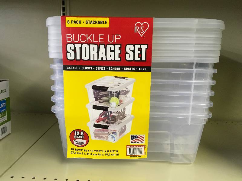 lot 552 image: 12.9 QT BUCKLE UP 6PK, MSRP $16.99