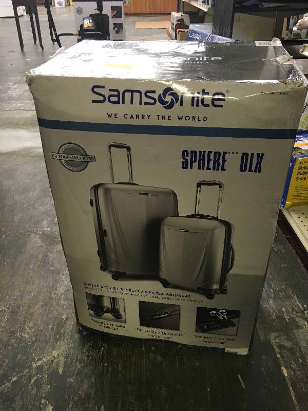 lot 553 image: SAMSONITE SPHERE 2PC LUGGAGE, MSRP $159.99