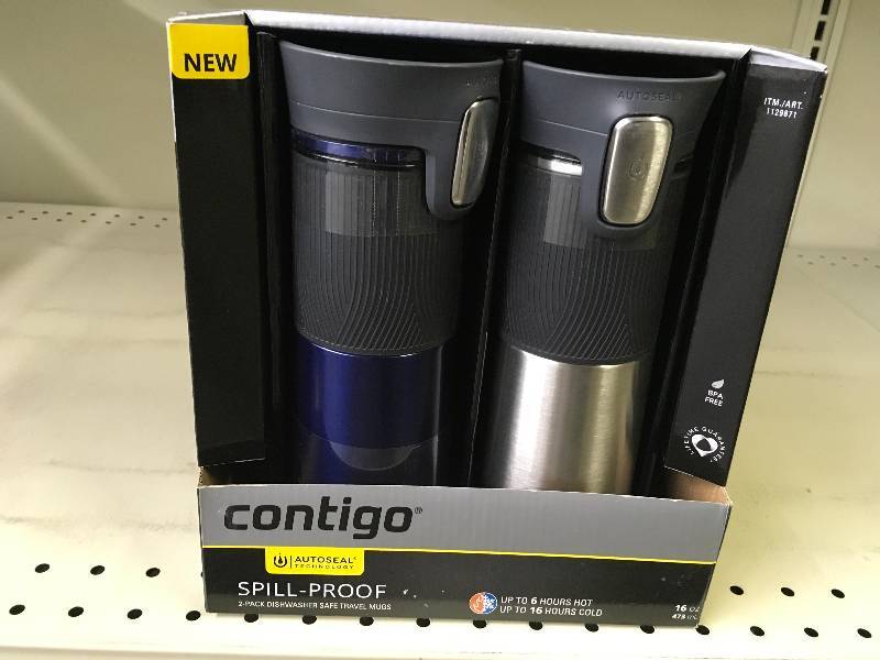 lot 579 image: CONTIGO THERMAL MUGS, MSRP $18.99