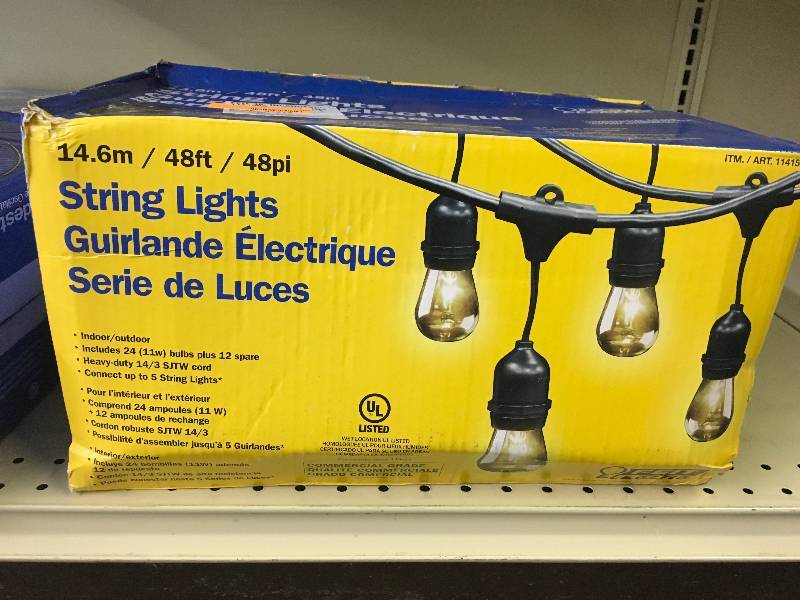 lot 580 image: FEIT 48 INCANDESCENT LIGHT STRING, MSRP $29.99