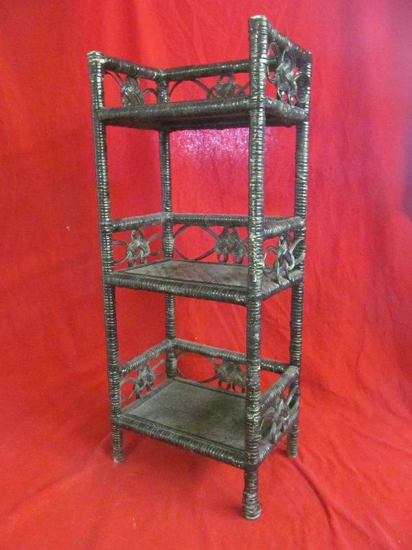 lot 112 image: wicker shelf