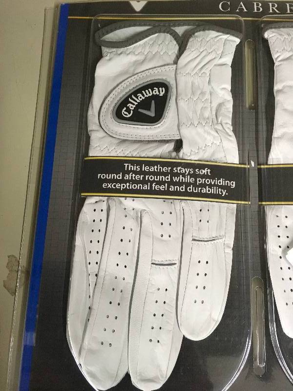 lot 63 image: CALLAWAY LARGE GOLF GLOVE, MSRP $17.99