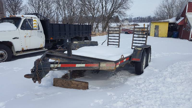 1981 Custom Built Skid Skid Loader Trailer,