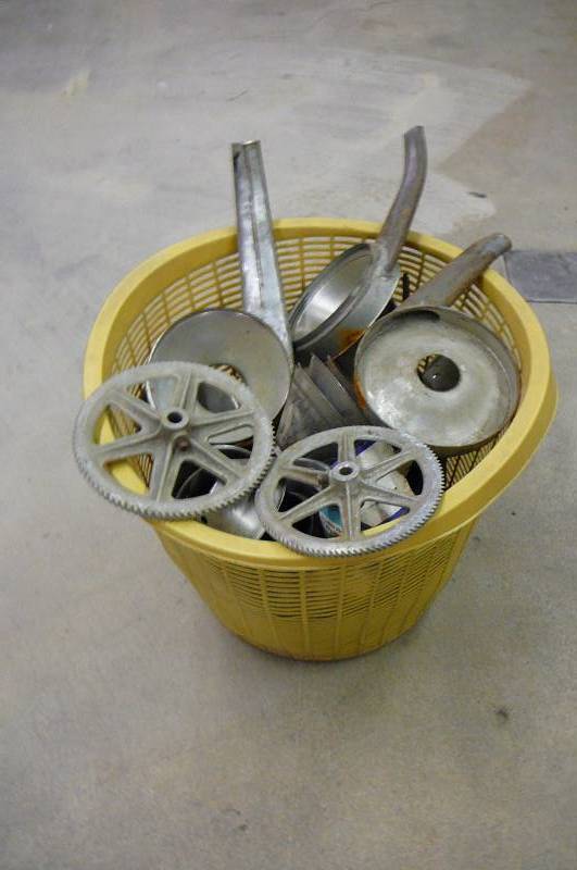 lot 23 image: Basket of Misc.- Parts, Gears, Cones