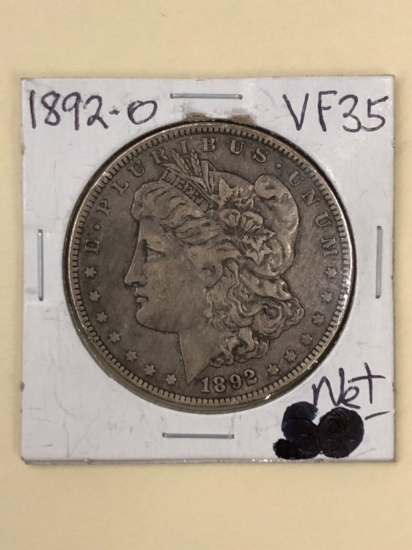 1892-O Morgan Silver Dollar ...