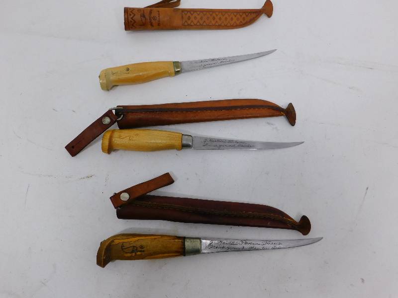 lot 116 image: 3 Fish Filet Knives
