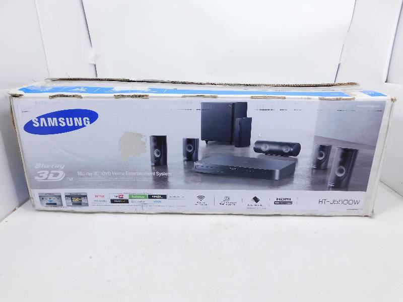lot 119 image: Samsung - 5 Series 1000W 5.1-Ch. 3D  Smart Blu-ray Home Theater System - Black