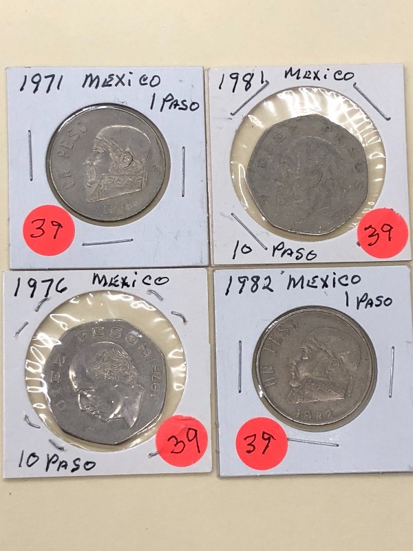 Mexico Peso Coins 1971  1982 1-Pe...