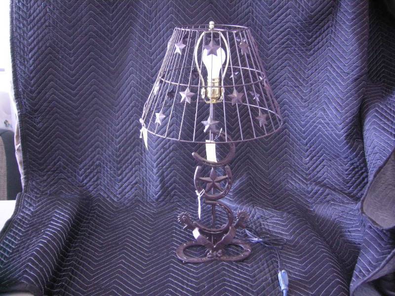Western Star, Horseshoe, Spurs Lamp