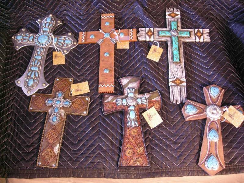 Western - Turquoise Crosses