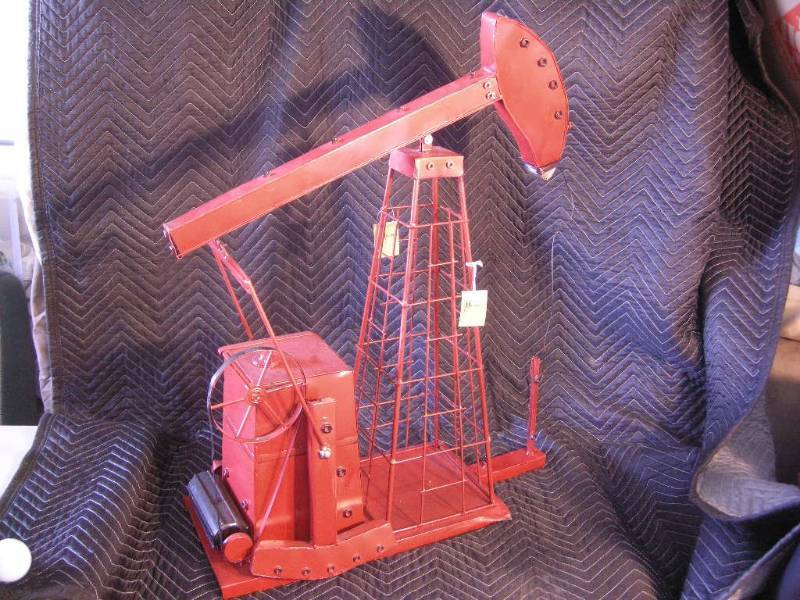 Large Metal Oil Derrick