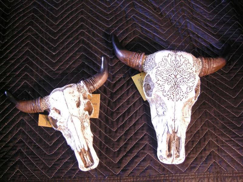 2 Steer Skulls