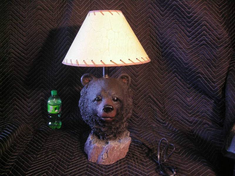Bear Bust Lamp