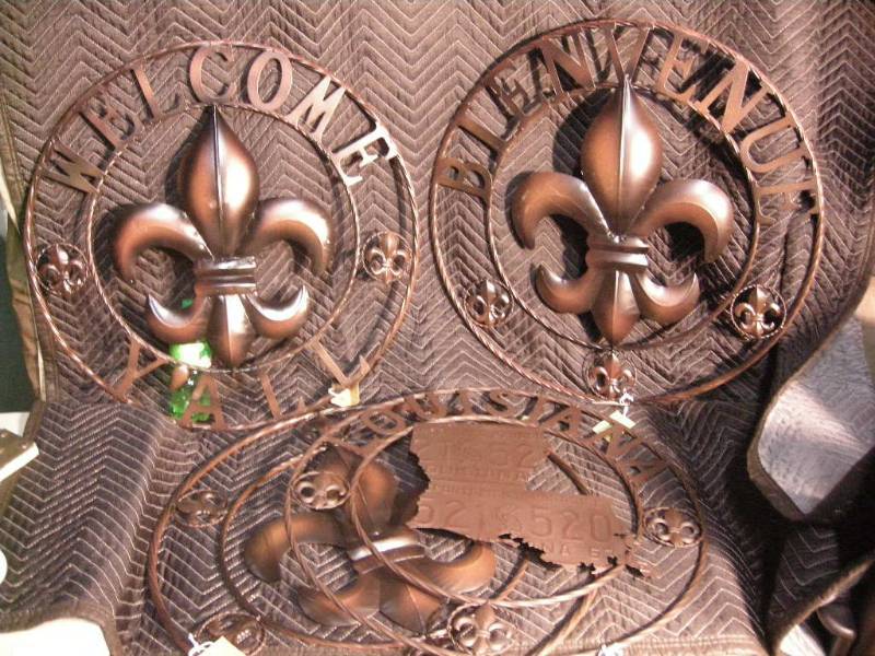 Fleur de Lis - Louisiana Metal Rope Signs