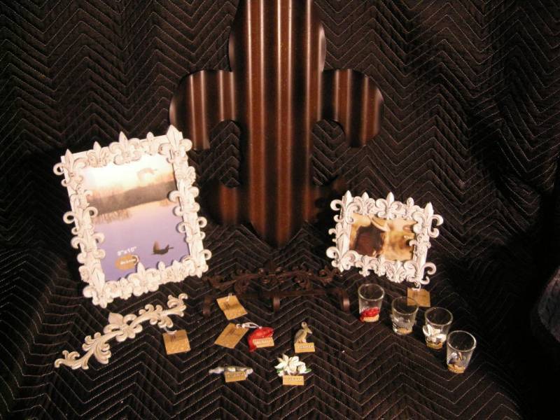 Fleur de lis Frames, Hooks, Magnets,  Glasses