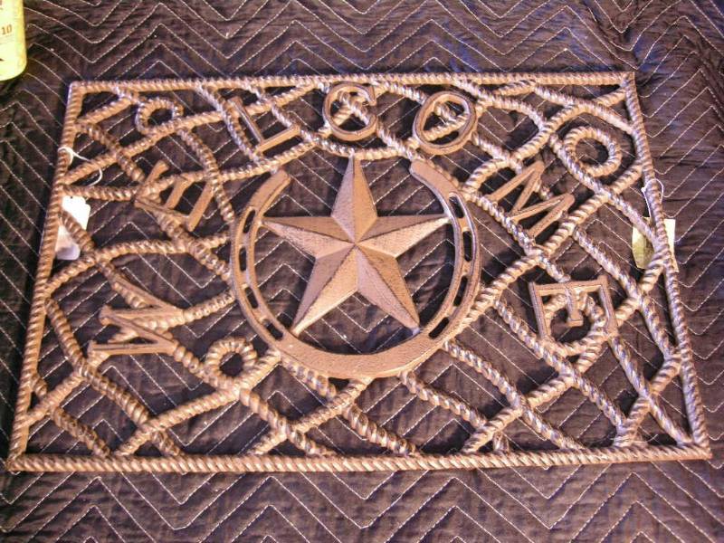 Cast Star Horseshoe Welcome MatGrate
