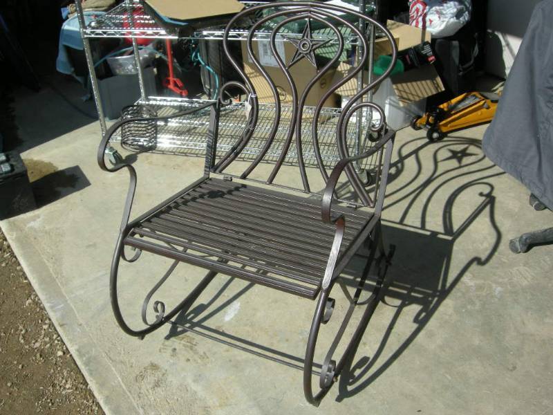 Star Metal Rocking Chair