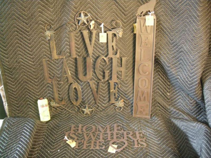 Three Metal Signs