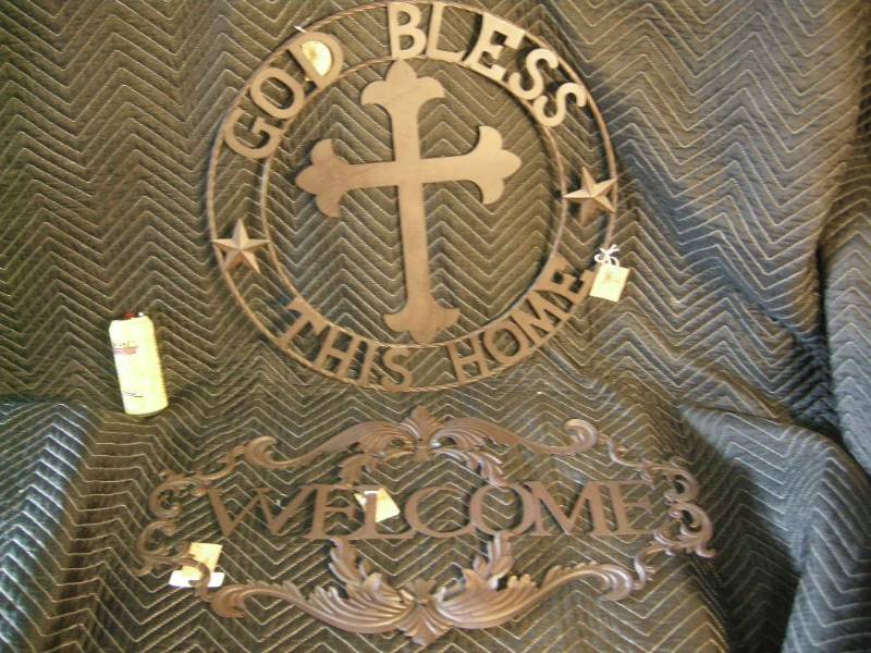 2 Metal Home Signs