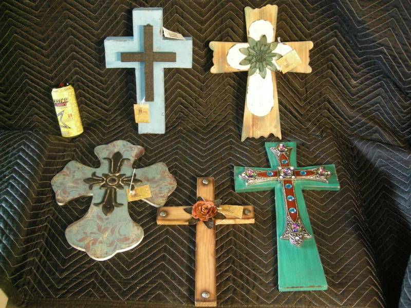 Wooden Hanging Crosses