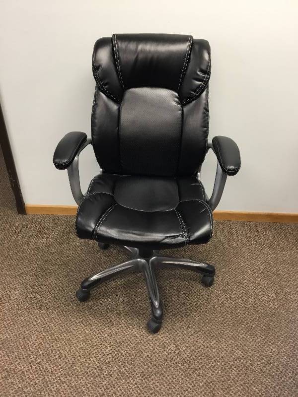 White stitched Office Chair - Used