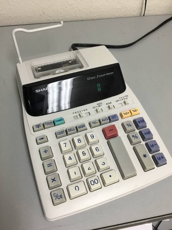 Sharp Calculator - EL-1801V - Needs Paper - Works