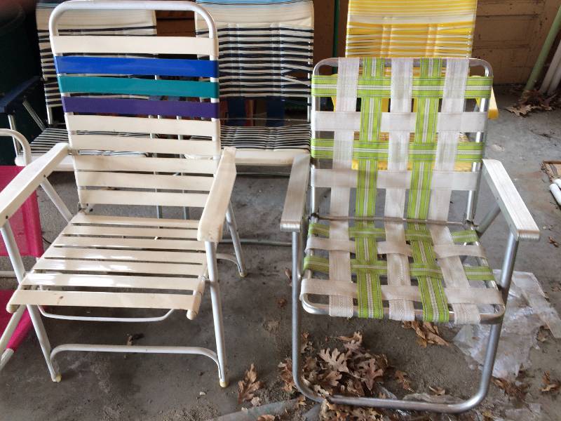 lot 6 image: Lot Of 5 Outdoor Folding Chairs - Nice Condition