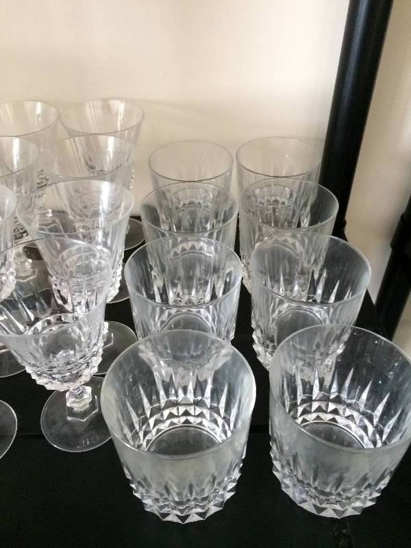 lot 93 image: Large Lot High Quality Gorham Crystal Stemware & Glasses