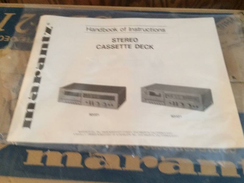 lot 135 image: Marantz SD 221 Stereo Cassette Deck - New in box