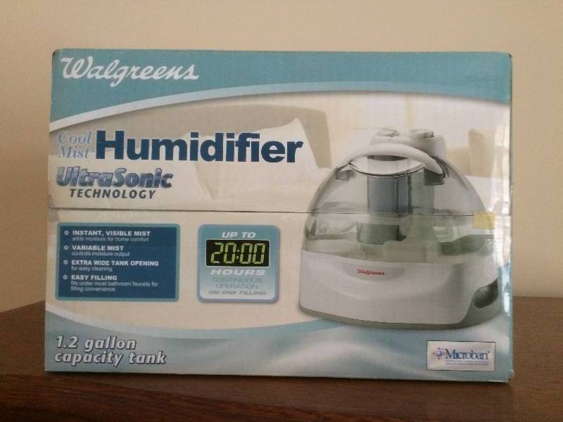 lot 153 image: Cool Mist, Ultrasonic Humidifier 1.2 Gallon Tank - In Original Box, Like New