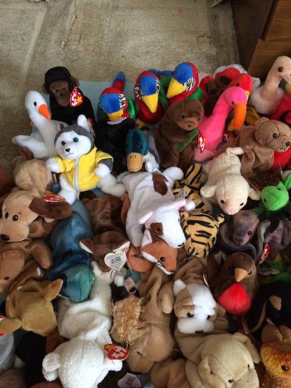 lot 176 image: WOW Super Nova Beanie Baby Lot - 222 to this lot give or take a few...Excellent Condition