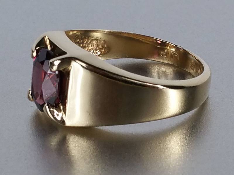 lot 22 image: Purple Garnet Ring in 14k Gold - $2200 Retail
