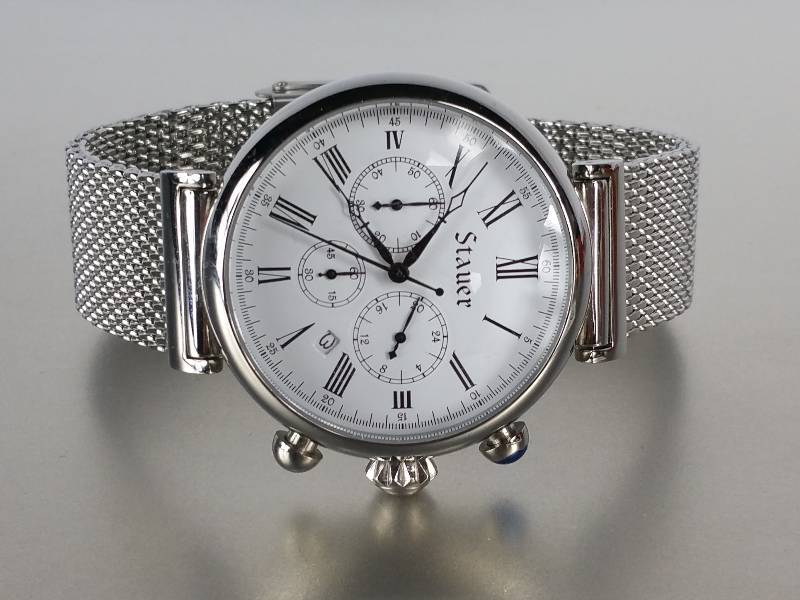 lot 110 image: Handsome Stauer Mens Watch