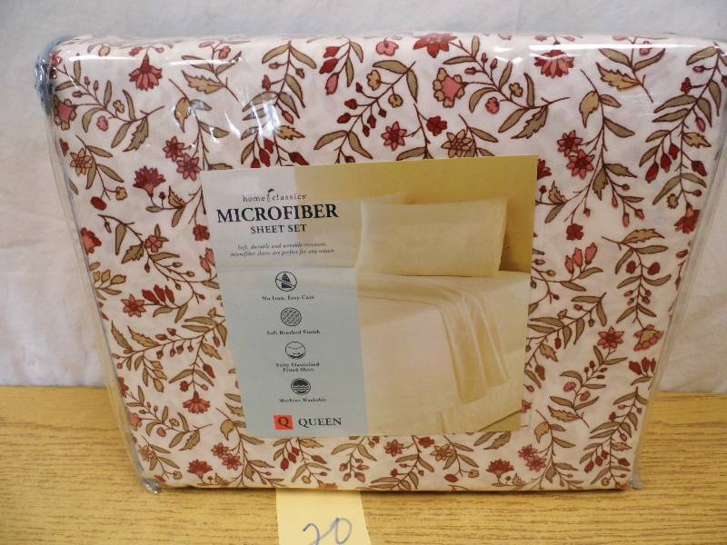 lot 20 image: Home Classic Microfiber Sheet Set