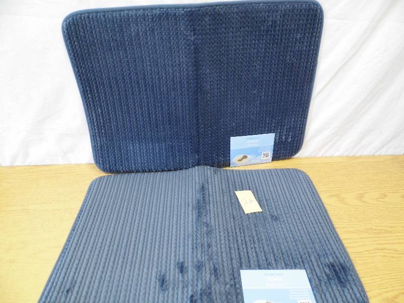 lot 26 image: Lot of 2 Memory Foam Bath Mats