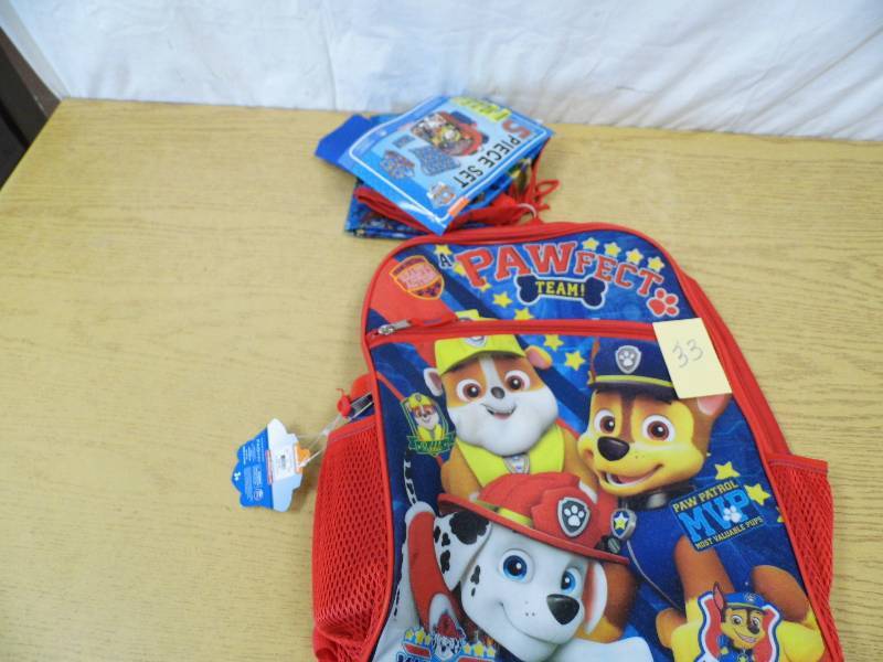 lot 33 image: Pawfect Team Backpack Set