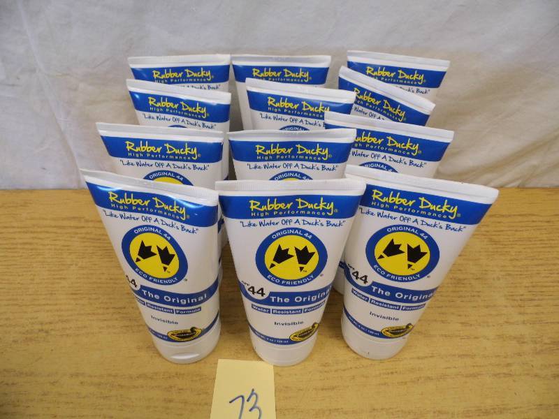 lot 73 image: Lot of 12 Rubber Ducky Sun Screen