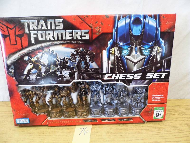 lot 76 image: Transformers Chess Set